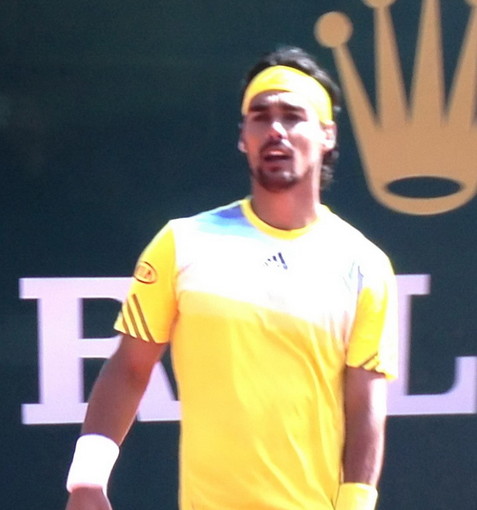 Tennis: Fabio Fognini perde il primo set ma batte al terzo l'altro italiano Marco Cecchinato
