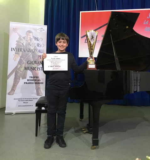 Primo premio assoluto per il sanremese Filippo Odobashi al concorso internazionale 'Il Bardo'