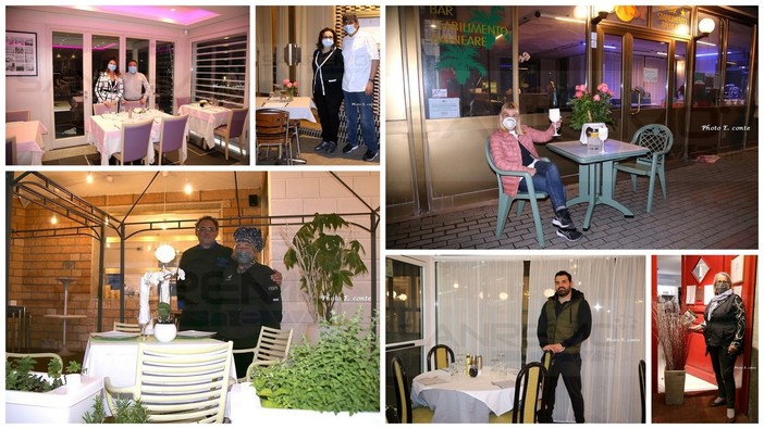 Flash Mob silenzioso nei ristoranti di Vallecrosia e Ventimiglia: luci accese per tentare di ripartire (Foto)