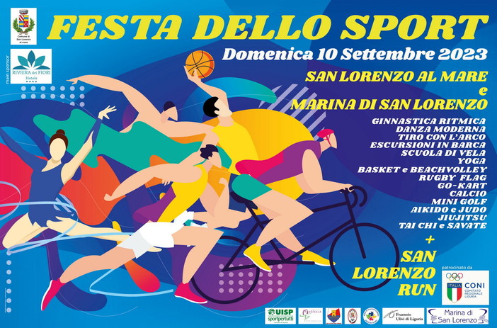 San Lorenzo al Mare: domenica prossima la prima edizione della 'Festa dello Sport' San Lorenzo al Mare: domenica prossima la prima edizione della 'Festa dello Sport'