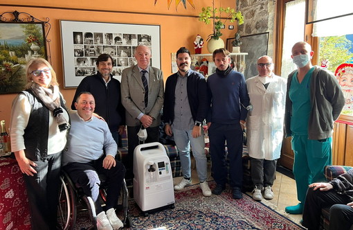 Apricale: il Rotary Club Sanremo ha donato un concentratore d'ossigeno alla Rsa 'Anselmo Pisano'