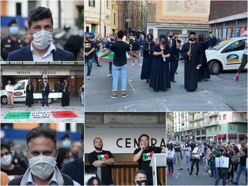 Le immagini da piazza Eroi Sanremesi