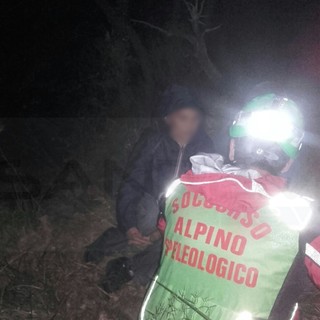 Il momento del ritrovamento di questa notte