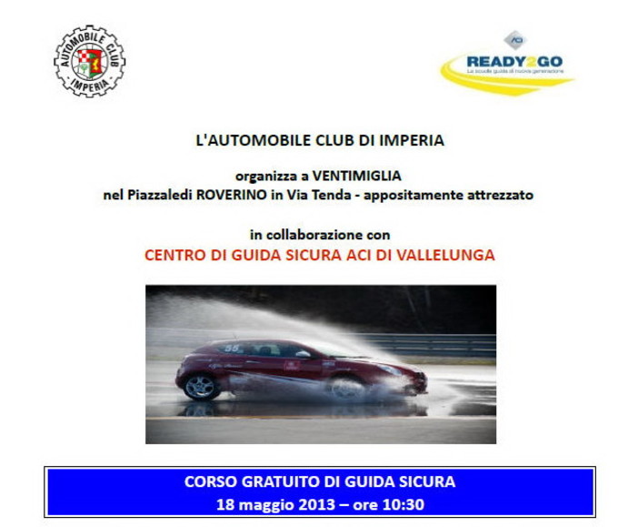 Ventimiglia: sabato prossimo in piazzale Tenda a Roverino dimostrazione su come fare autoscuola Ventimiglia: sabato prossimo in piazzale Tenda a Roverino dimostrazione su come fare autoscuola