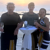 La famiglia Aglione in un momento spensierato durante la vacanza La famiglia Aglione in un momento spensierato durante la vacanza