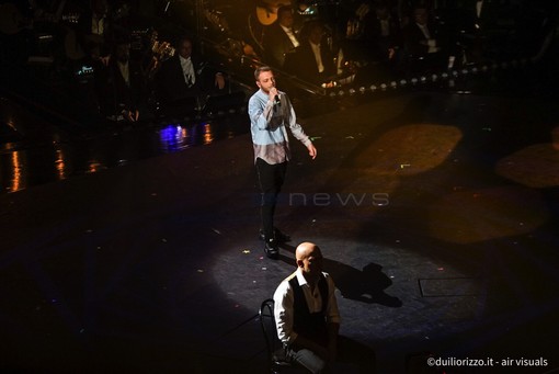 Anastasio con Claudio Bisio al 69° Festival di Sanremo