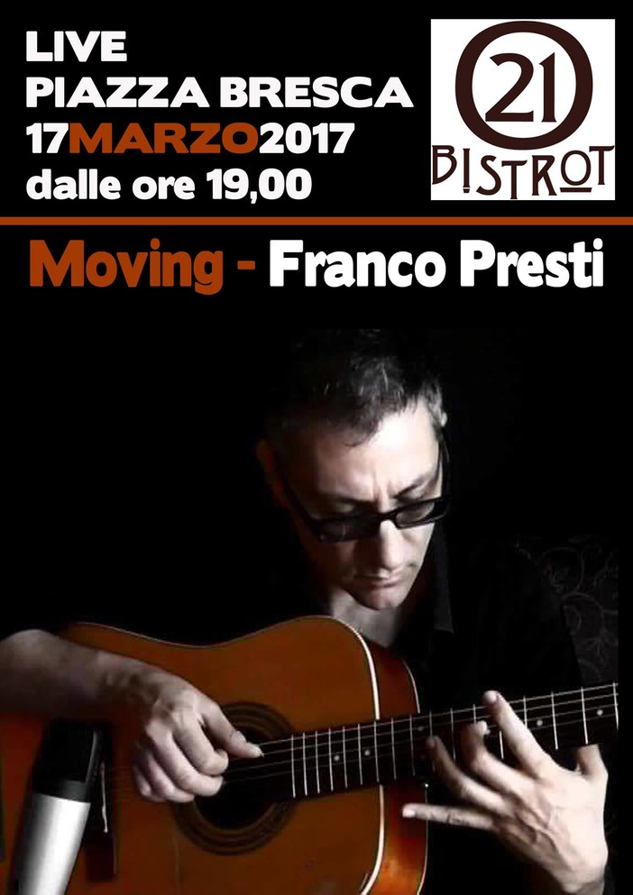 Sanremo: questa sera al 21 Jazz Cafè di piazza Bresca il concerto del chitarrista catanese Franco Presti Sanremo: questa sera al 21 Jazz Cafè di piazza Bresca il concerto del chitarrista catanese Franco Presti