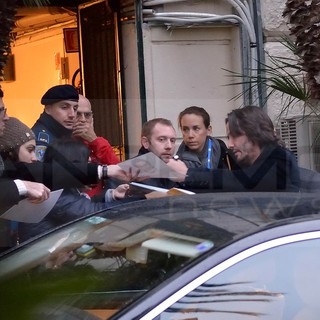 #Festival2017: ecco Keanu Reeves e Robbie Williams acclamati dai fans fuori dagli alberghi (Foto)