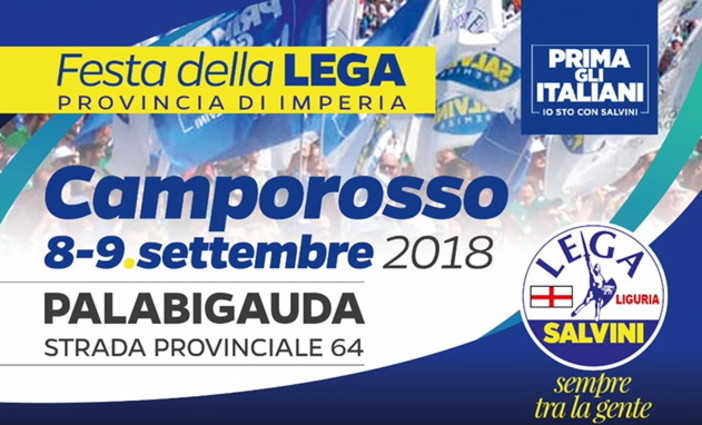 Camporosso: sabato e domenica prossima al PalaBigauda la festa provinciale della Lega Camporosso: sabato e domenica prossima al PalaBigauda la festa provinciale della Lega
