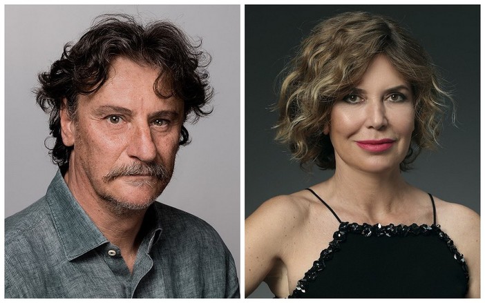 Giorgio Tirabassi e Sabina Guzzanti Giorgio Tirabassi e Sabina Guzzanti