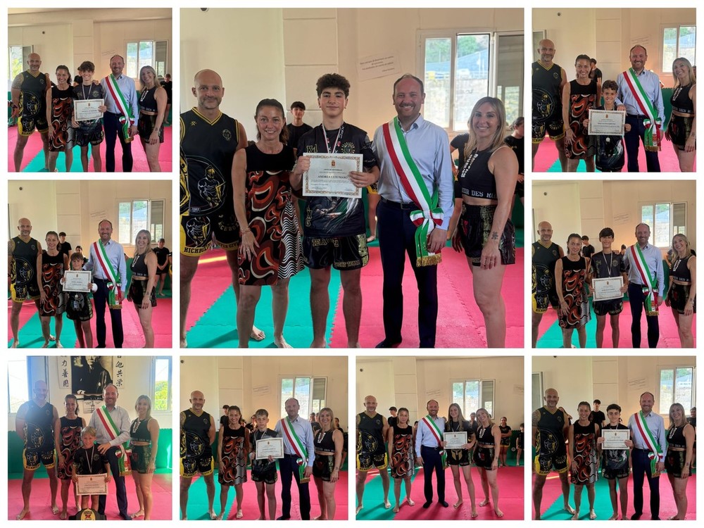 Straordinari risultati ai campionati europei, Ventimiglia premia gli atleti del Gladiator MG Fight Team (Foto)
