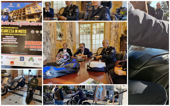 Sanremo: 'Guido bene, guido sicuro', progetto per la sicurezza in moto per gli studenti (Foto e Video)