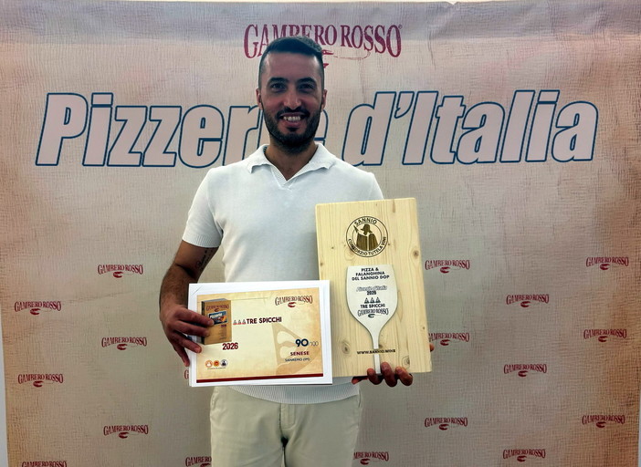 Sanremo festeggia i Tre Spicchi del Gambero Rosso a Giovanni Senese e alla sua “Pizza Napoletana in Evoluzione”