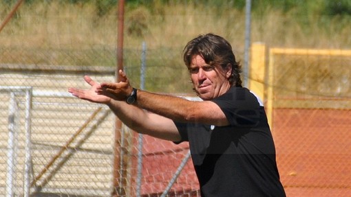 Nella foto Giancarlo Riolfo, ex allenatore della Sanremese tecnico dalla prossima stagione della Vis Pesaro