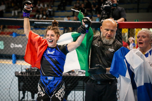 L'atleta di Sanremo Giulia Grossi in 'azzurro' per il mondiale di MMA in Serbia