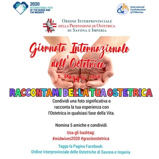 È la Giornata Internazionale dell’Ostetrica: anche l’Asl1 aderisce all’iniziativa internazionale con un video e la condivisione di foto sui social
