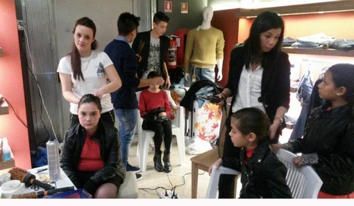 Ottima prova dei ragazzi della Gori Hair School alla sfilata di moda dI sabato a Camporosso