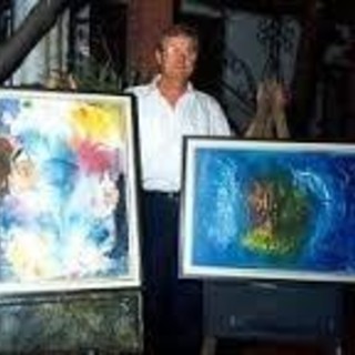 Bordighera: i colori di Giorgio Barale e i dipinti dell'artista al Caffè Mondino