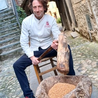 Lo chef Federico lanteri dell'Osteria Martini