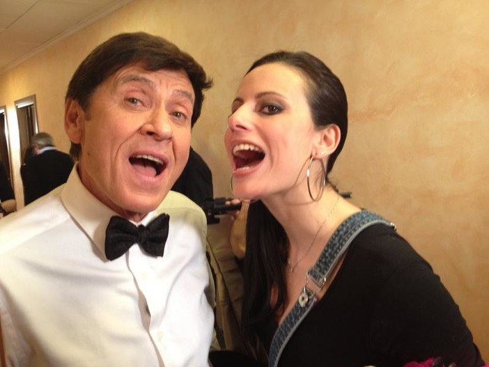 Gianni Morandi e Angela Allegro (foto tratta dal profilo pubblico di facebook)