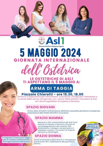Giornata Internazionale dell'Ostetrica, Asl1 scende in campo