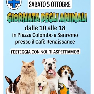 Sanremo: sabato prossimo i volontari dell'Enpa in piazza Colombo per la ‘Giornata degli animali’ Sanremo: sabato prossimo i volontari dell'Enpa in piazza Colombo per la ‘Giornata degli animali’