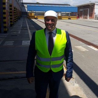 Trasporti: l’Assessore Gianni Berrino in visita allo stabilimento Alstolm di Savigliano nel cuneese