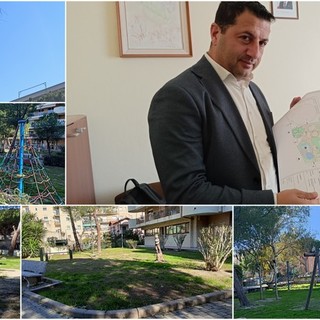 Vallecrosia, riqualificazione dei giardini Falcone e Borsellino. Biasi: "Progetto di integrazione sociale che prevede piano Peba" (Foto e video)