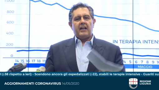 Coronavirus: annuncio del Presidente Giovanni Toti "Domani riunione col governo per concordare la fase tre" (video)