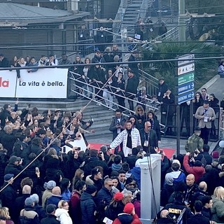 Il passaggio di Ghali sul red carpet