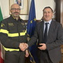 Prefettura di Imperia: incontro tra il Prefetto e il nuovo Comandante provinciale dei Vigili del Fuoco Prefettura di Imperia: incontro tra il Prefetto e il nuovo Comandante provinciale dei Vigili del Fuoco