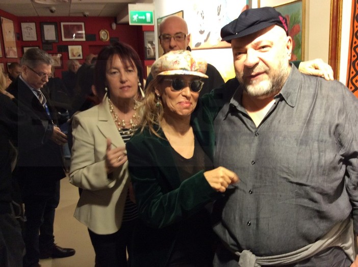 Sanremo: Mauro Coruzzi e Grazie Di Michele alla mostra 'In my secret life' al Palafiori Sanremo: Mauro Coruzzi e Grazie Di Michele alla mostra 'In my secret life' al Palafiori