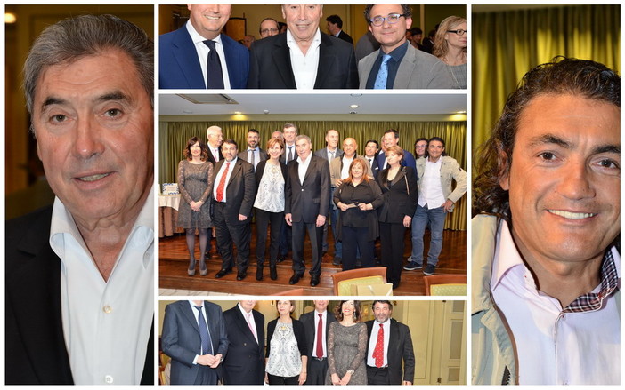Sanremo: ieri il galà al Casinò con l'ospite d'onore Eddie Merckx, le più belle foto e l'intervista al 'cannibale'