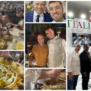 Sanremo: Gianni Senese ha presentato la sua pizza a Dubai durante la fiera 'Good Food' (Foto) Sanremo: Gianni Senese ha presentato la sua pizza a Dubai durante la fiera 'Good Food' (Foto)