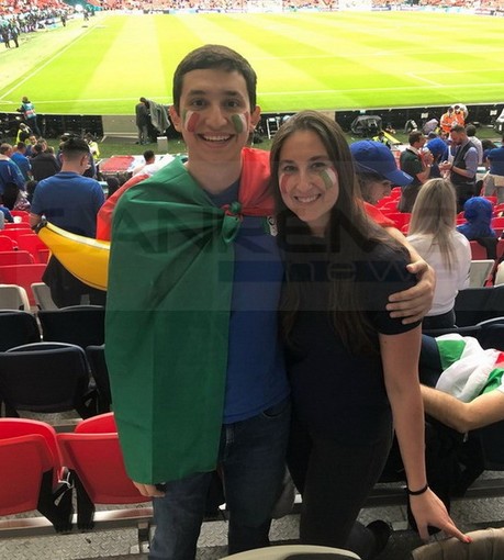 Italia campione d'Europa: a Wembley un'altra sanremese, Giulia Alessi ha fatto festa con la nazionale (Foto)