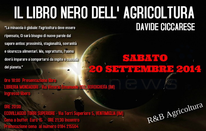 Ventimiglia: il programma della giornata dedicata alla riscoperta della terra con R&B Agricoltura Ventimiglia: il programma della giornata dedicata alla riscoperta della terra con R&B Agricoltura