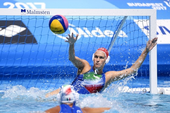 Il portiere imperiese Giulia Gorlero punto fermo del Setterosa