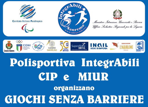 Sanremo: venerdì prossimo una mattinata dedicata allo sport ed all’integrazione di bambini e ragazzi con disabilità