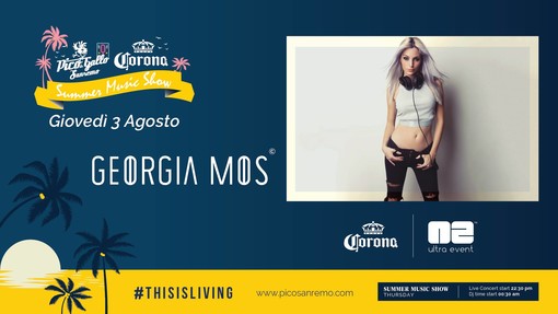 Sanremo: il dj set di Georgia Mos apre l’agosto del “Summer Music Show” al Pico de Gallo Sanremo: il dj set di Georgia Mos apre l’agosto del “Summer Music Show” al Pico de Gallo