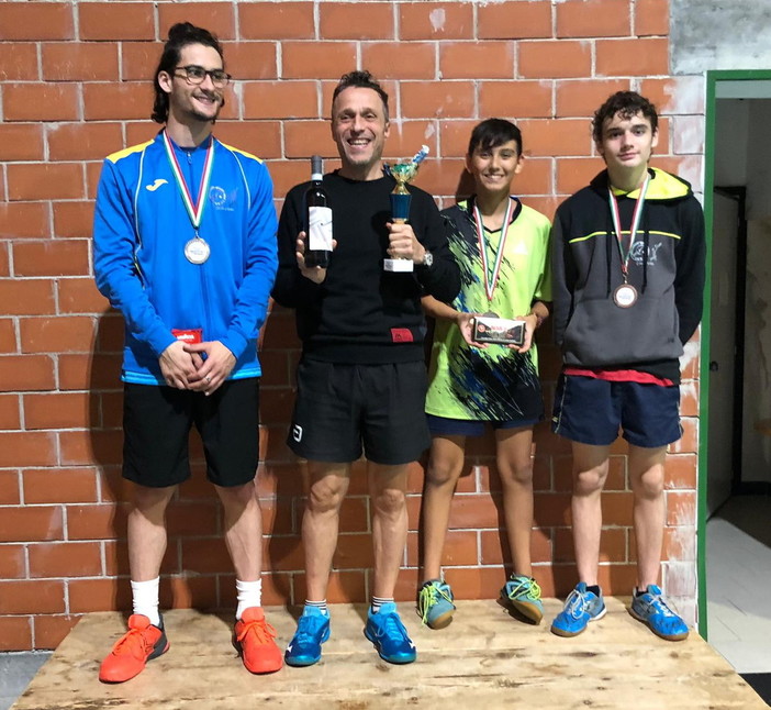 Tennistavolo: tre atleti del Gstt Vallecrosia sul podio al torneo regionale di Toirano