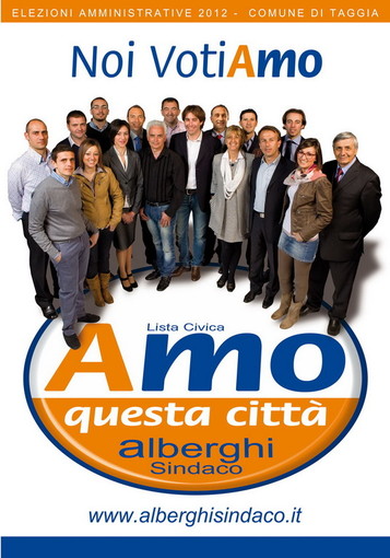 Taggia: presentata questa sera la foto ufficiale dei candidati di 'Amo questa città'
