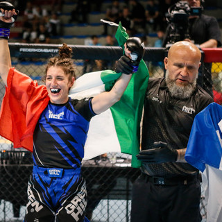 L'atleta di Sanremo Giulia Grossi in 'azzurro' per il mondiale di MMA in Serbia
