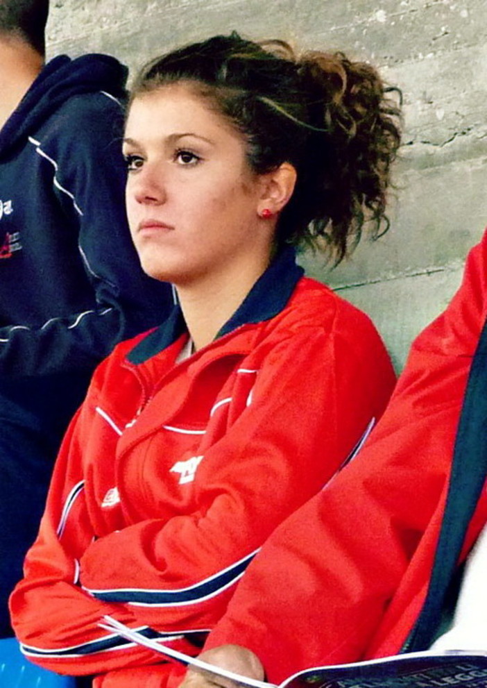 Genova: la giovane atleta sanremese della As Foce, Gaia Tarsi, campionessa ligure di Eptathlon