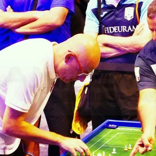 Calonico in azione nella finale contro Pisani