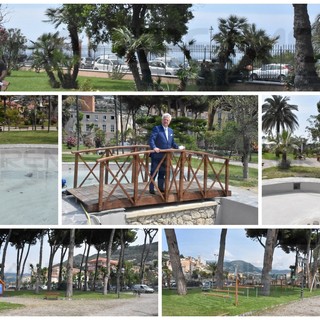 Ventimiglia: nel fine settimana aprono i giardini 'Tommaso Reggio' restaurati, c'è anche il laghetto (Foto e Video)