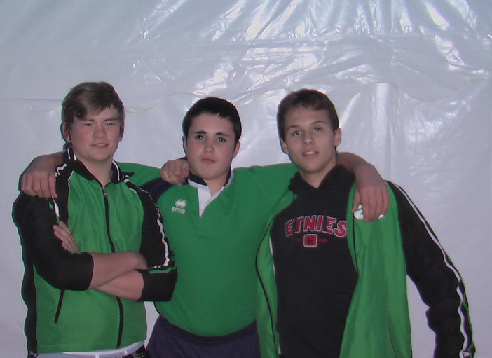 Da sinistra: Ghiglione Tom, Pallini Samuele, De Thomatis Luca Da sinistra: Ghiglione Tom, Pallini Samuele, De Thomatis Luca