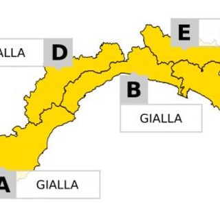 Maltempo: l'Arpal conferma allerta Gialla per piogge diffuse su tutta la Liguria fino alle 14.00 di domani