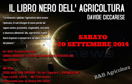 Ventimiglia: il programma della giornata dedicata alla riscoperta della terra con R&B Agricoltura Ventimiglia: il programma della giornata dedicata alla riscoperta della terra con R&B Agricoltura