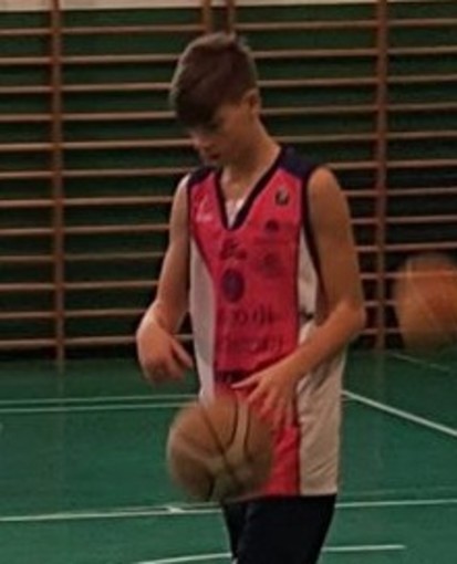 Gabriele Scintu, tesserato Sea Basket Sanremo, ma di proprietà del Ventimiglia Basket