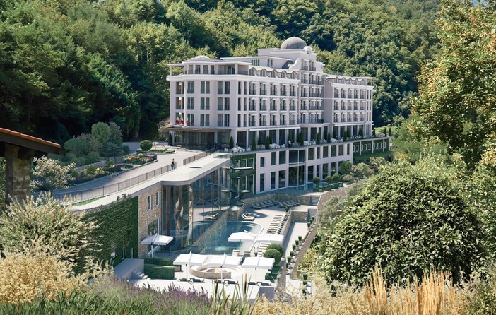 Riportare in vita lo storico centro termale, Grand Hotel Pigna sbarca in finale al premio di architettura SBID International Design Awards